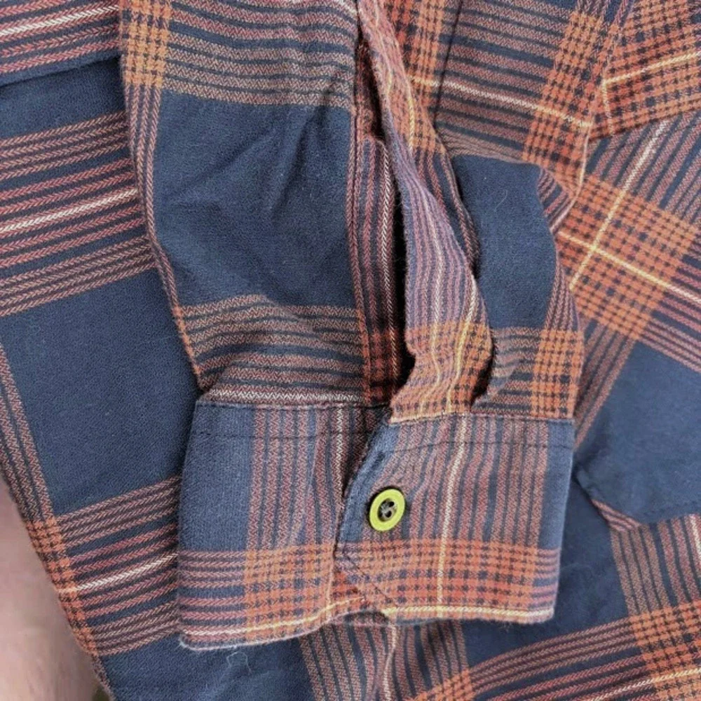 Wrangler Flannel Shirt Long Sleeve Button Up Mens 2XL red Plaid Western  Casual